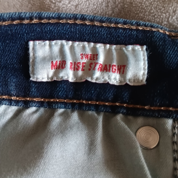 Lucky Brand Mid Rise Straight Jeans, Size 10/30R, Medium Blue - Picture 6 of 10